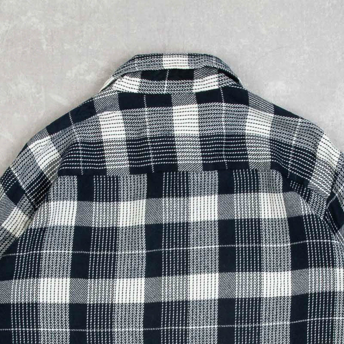MEN'S VINTAGE 1990S WOOL STYLE CHECKED FLANNEL SHIRT - X-LARGE