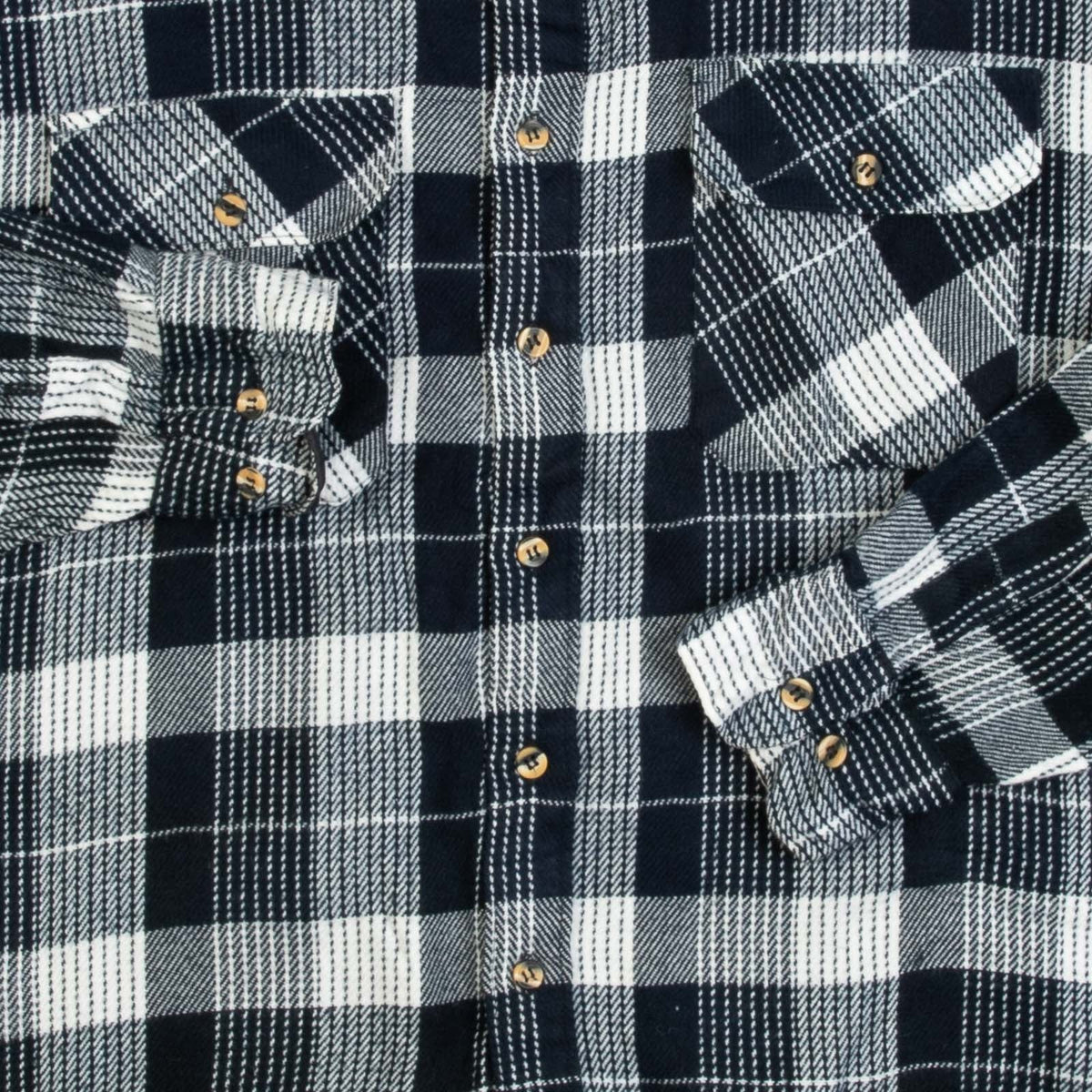 MEN'S VINTAGE 1990S WOOL STYLE CHECKED FLANNEL SHIRT - X-LARGE