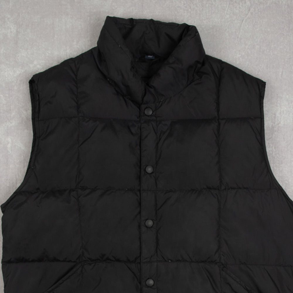 MEN'S VINTAGE QUILTED GILET VEST JACKET - MEDIUM