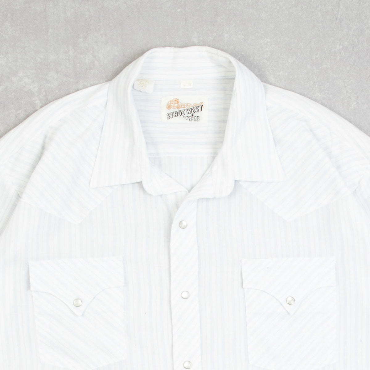 MEN'S VINTAGE 1980S STRIPED WESTERN SHIRT - X-LARGE