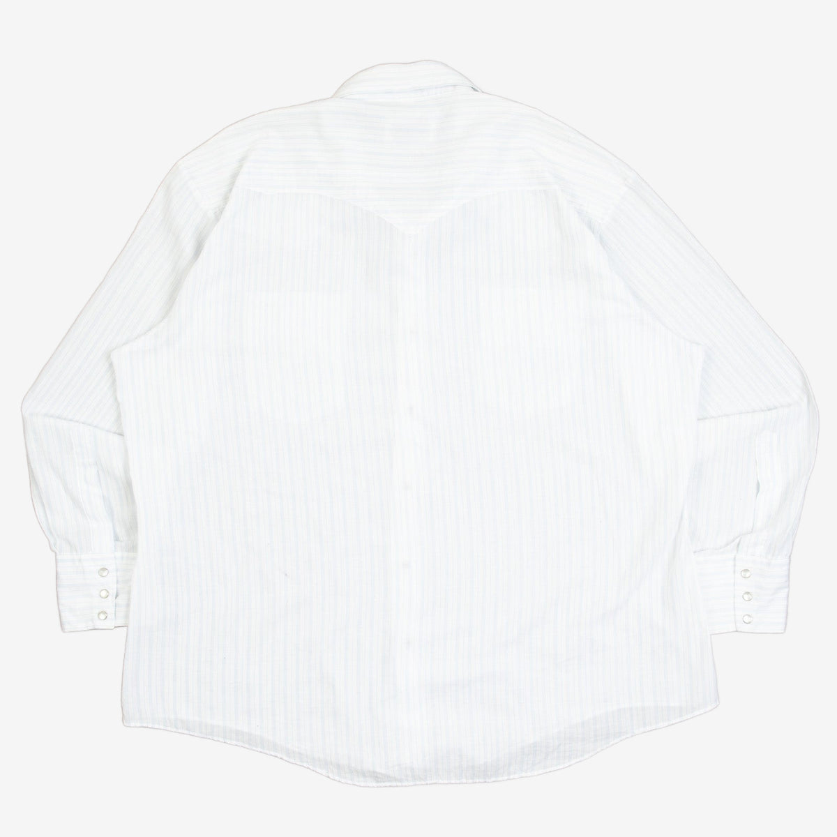MEN'S VINTAGE 1980S STRIPED WESTERN SHIRT - X-LARGE