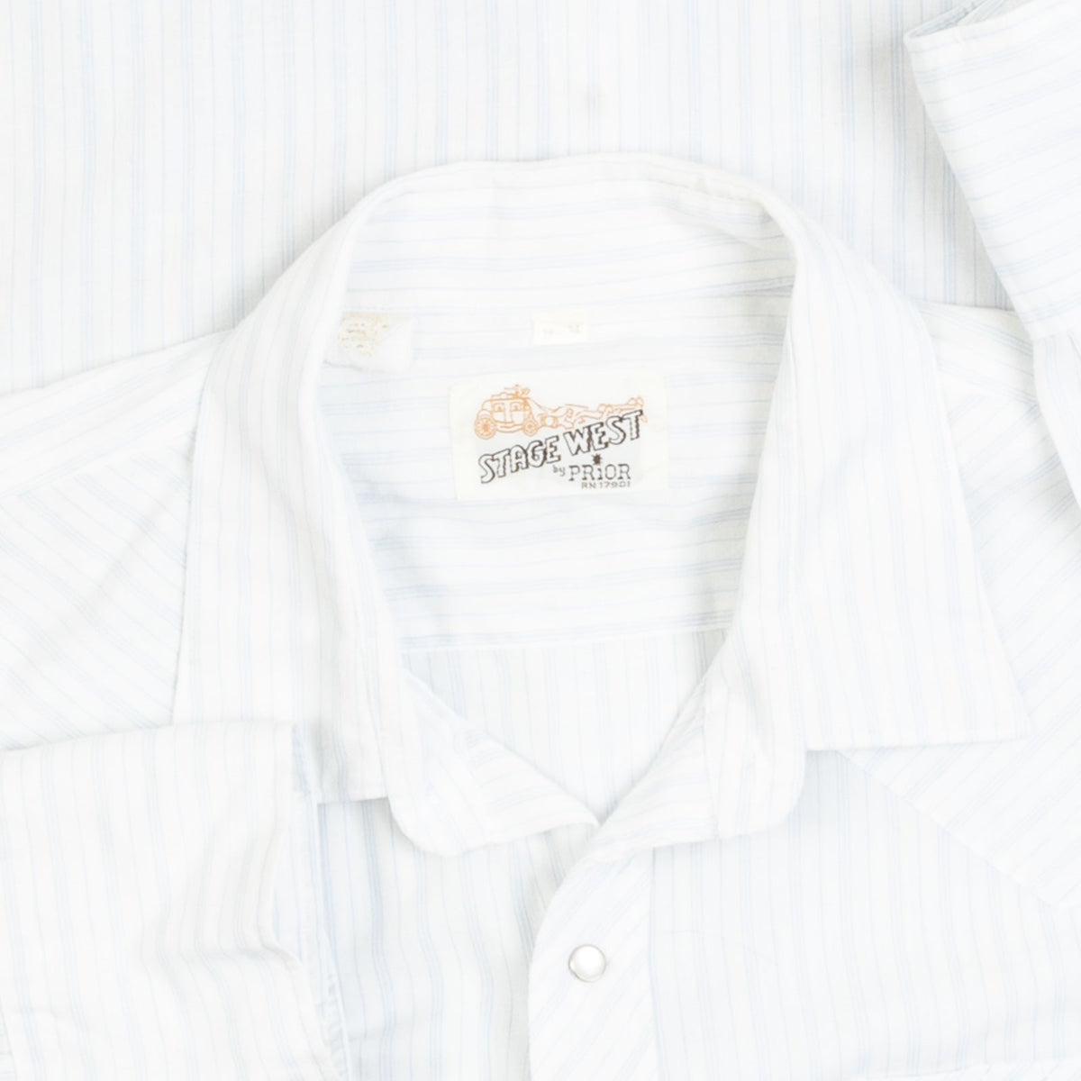 MEN'S VINTAGE 1980S STRIPED WESTERN SHIRT - X-LARGE