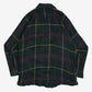 MEN'S VINTAGE 1990S WOOL STYLE CHECKED FLANNEL SHIRT - LARGE