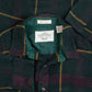 MEN'S VINTAGE 1990S WOOL STYLE CHECKED FLANNEL SHIRT - LARGE