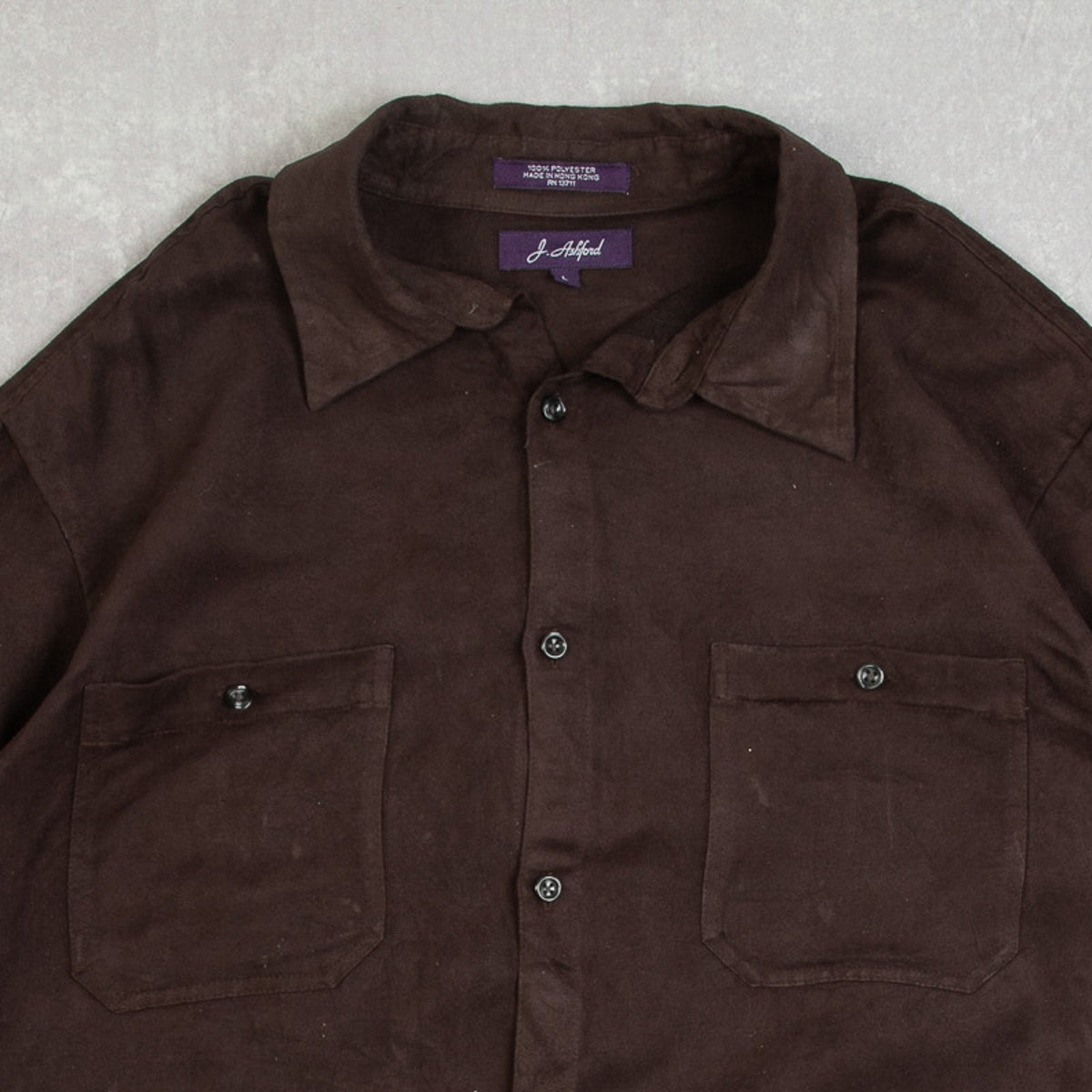 MEN'S VINTAGE 1990S SUEDE STYLE SHIRT - LARGE