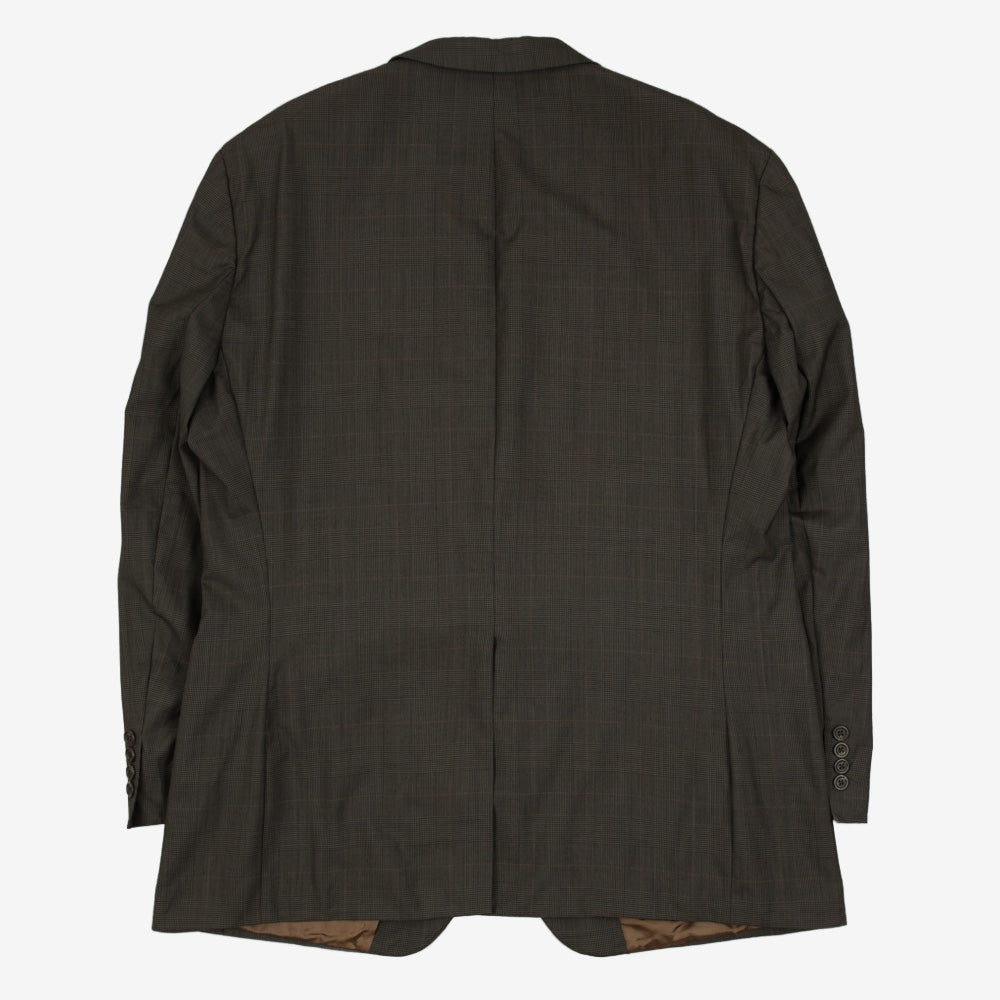 MEN'S VINTAGE 1990S CHAPS CHECKED BLAZER JACKET - LARGE