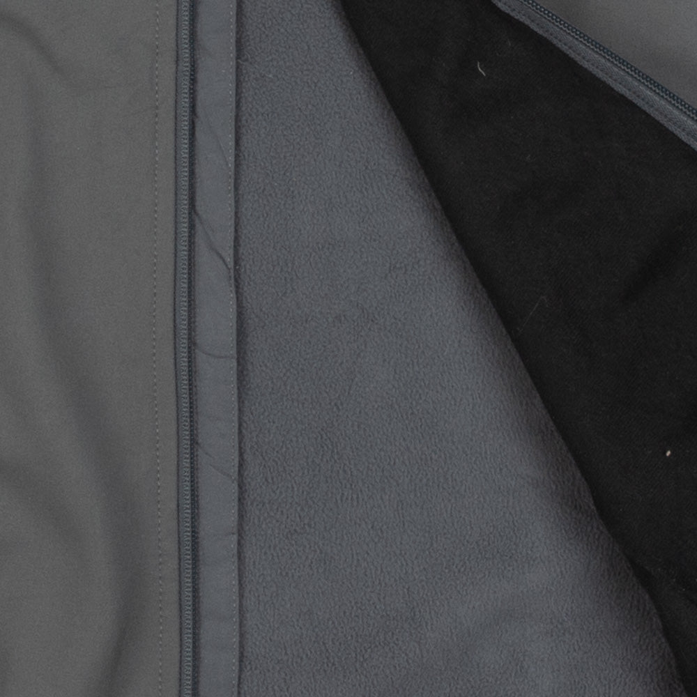 MEN'S VINTAGE COLUMBIA FLEECE LINED FULL ZIP JACKET - LARGE