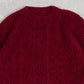WOMEN'S VINTAGE 1980S STRUCTURED KNITTED JUMPER - MEDIUM