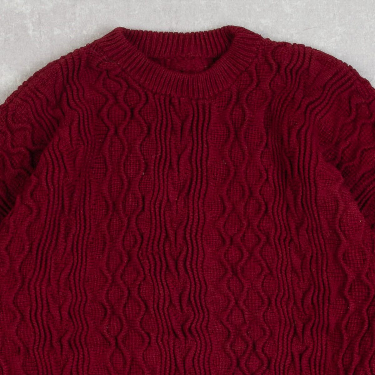 WOMEN'S VINTAGE 1980S STRUCTURED KNITTED JUMPER - MEDIUM