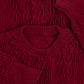 WOMEN'S VINTAGE 1980S STRUCTURED KNITTED JUMPER - MEDIUM