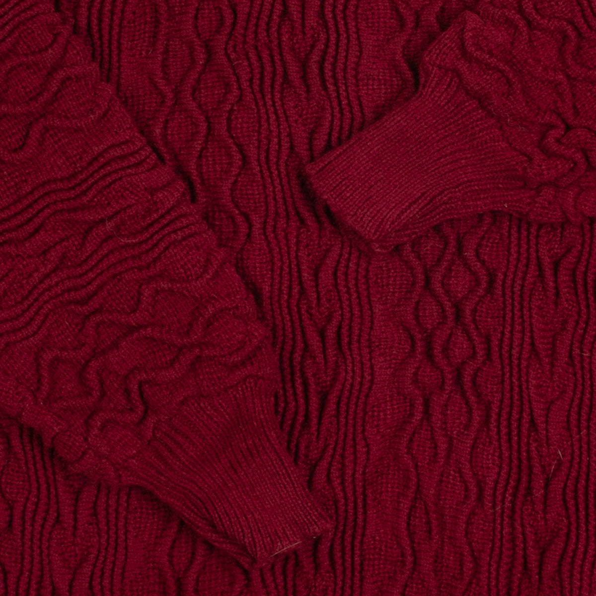 WOMEN'S VINTAGE 1980S STRUCTURED KNITTED JUMPER - MEDIUM