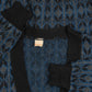 MEN'S VINTAGE 1980S PATTERNED KNITTED CARDIGAN - LARGE