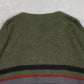 MEN'S VINTAGE 1980S MOHAIR PATTERNED KNITTED JUMPER - LARGE