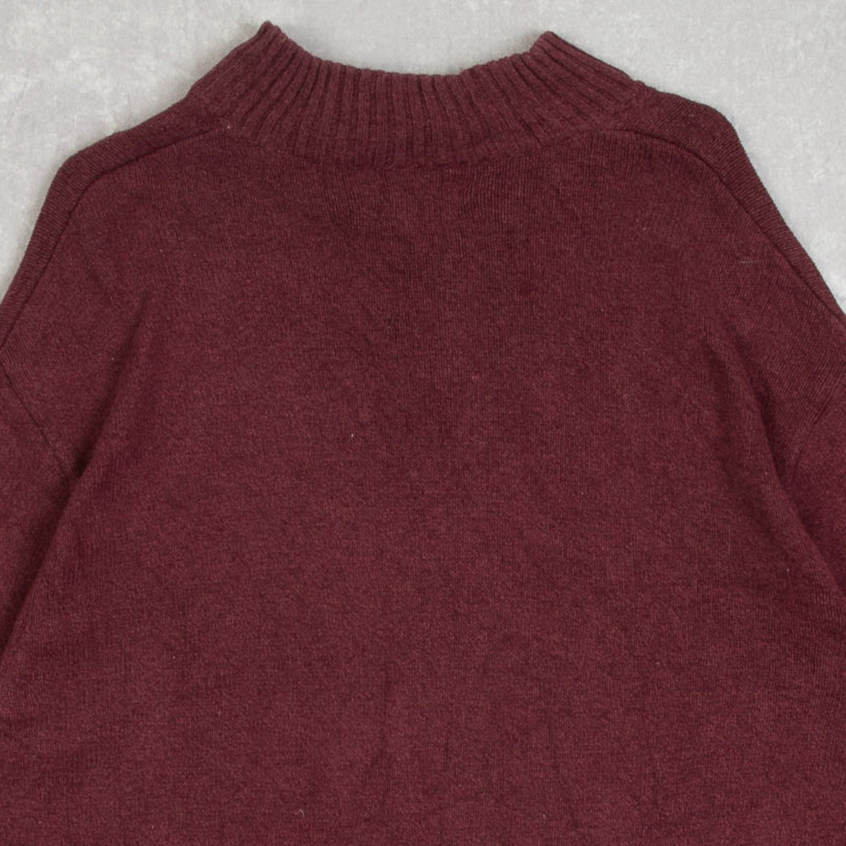 MEN'S VINTAGE 1990S CHAPS QUARTER BUTTONED KNITTED JUMPER - X-LARGE