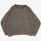 MEN'S VINTAGE 1990S STRUCTURED PATTERNED KNITTED JUMPER - XX-LARGE
