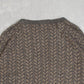 MEN'S VINTAGE 1990S STRUCTURED PATTERNED KNITTED JUMPER - XX-LARGE
