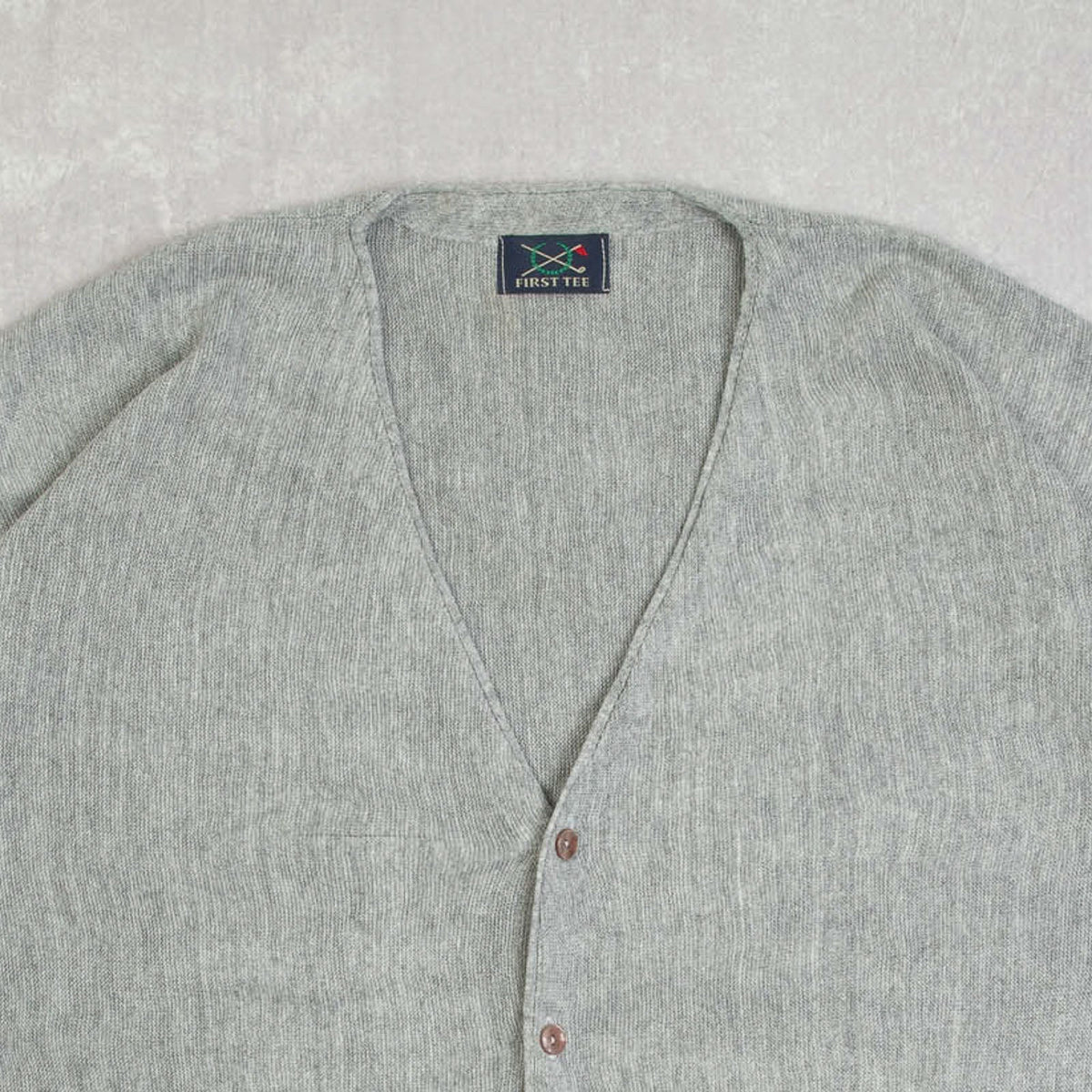 MEN'S VINTAGE 1990S KNITTED CARDIGAN - XX-LARGE
