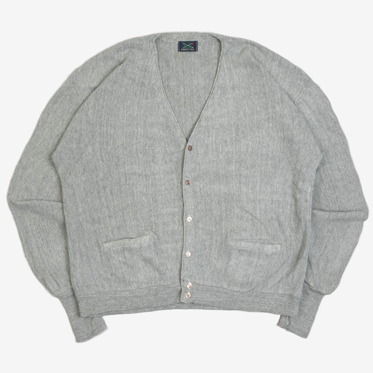 MEN'S VINTAGE 1990S KNITTED CARDIGAN - XX-LARGE