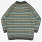 WOMEN'S VINTAGE 1990S ESPIRIT PATTERNED KNITTED JUMPER - LARGE