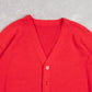 MEN'S VINTAGE 1980S BOXY KNITTED CARDIGAN - LARGE