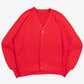 MEN'S VINTAGE 1980S BOXY KNITTED CARDIGAN - LARGE