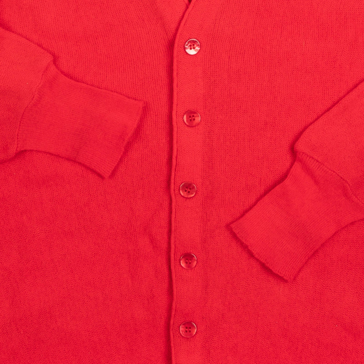 MEN'S VINTAGE 1980S BOXY KNITTED CARDIGAN - LARGE