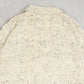 MEN'S VINTAGE 1980S PATTERNED KNITTED POLO JUMPER - X-LARGE