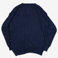 MEN'S VINTAGE 1990S STRUCTURED CABLE KNIT JUMPER - MEDIUM