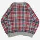 MEN'S VINTAGE 1990S CHECKED PATTERNED KNITTED JUMPER - X-LARGE