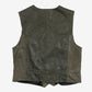 MEN'S VINTAGE 1990S LEATHER VEST JACKET - MEDIUM