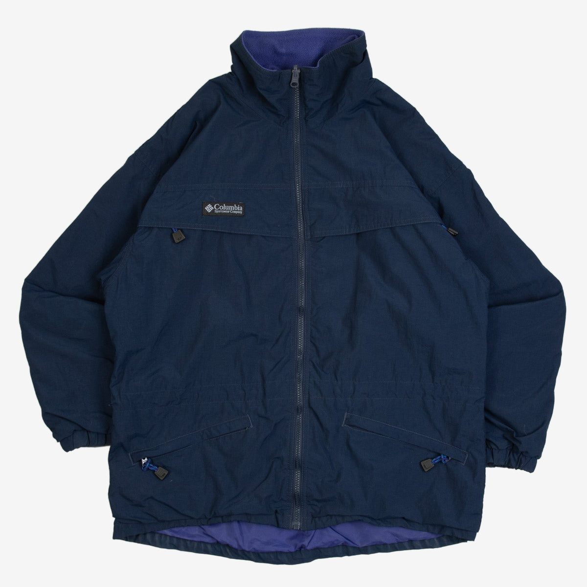 WOMEN'S VINTAGE 1990S COLUMBIA FULL ZIP FLEECE LINED JACKET - MEDIUM