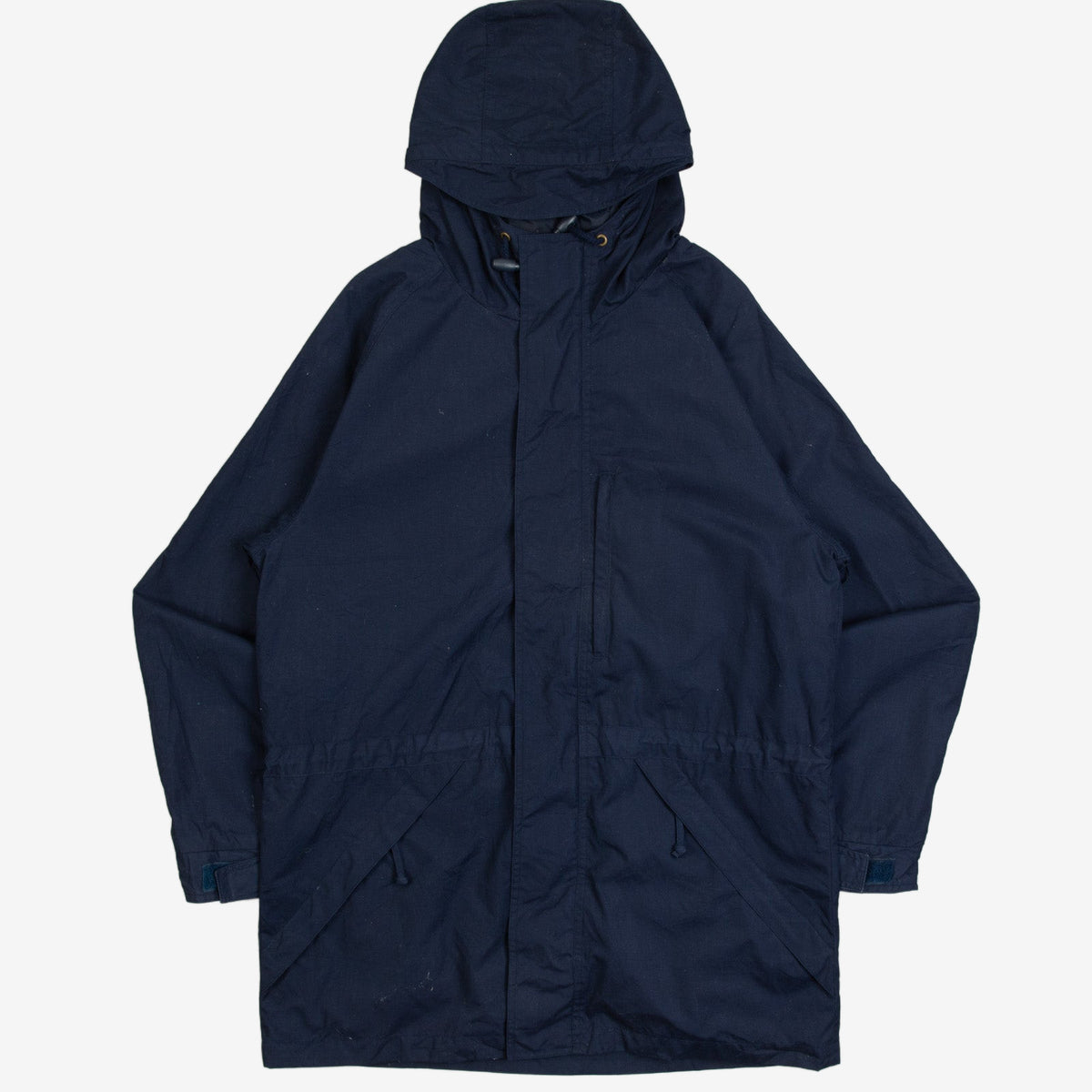 MEN'S VINTAGE 1990S EDDIE BAUER FULL ZIP HOODED PARKA JACKET - MEDIUM