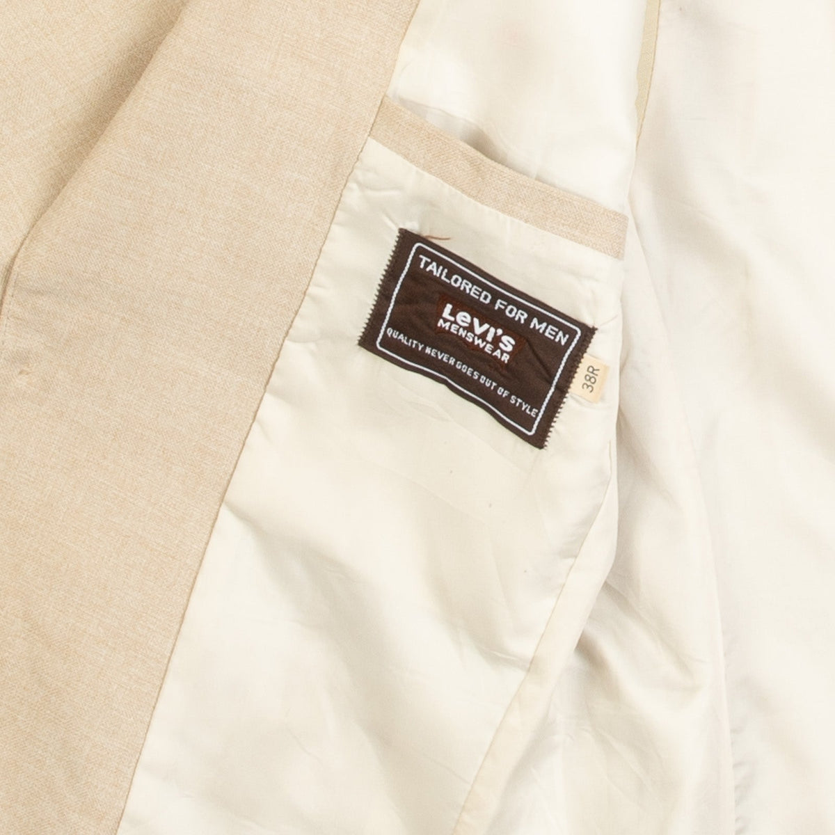 MEN'S VINTAGE 1980S LEVI'S BLAZER SUIT JACKET - SMALL