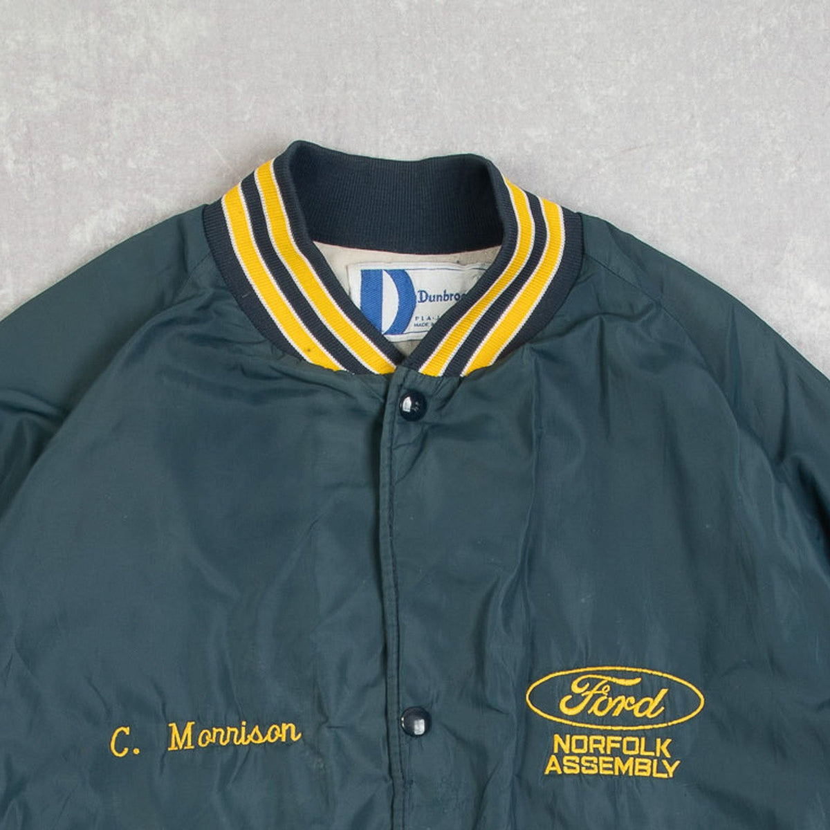 MEN'S VINTAGE 1980S FORD VARSITY BOMBER JACKET - X-LARGE