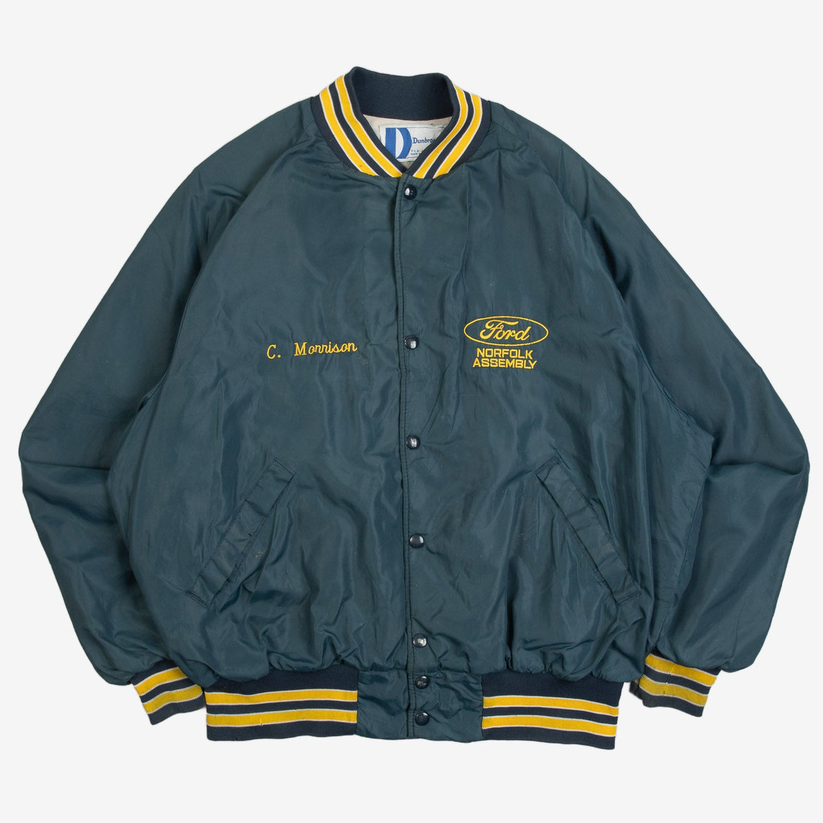 MEN'S VINTAGE 1980S FORD VARSITY BOMBER JACKET - X-LARGE