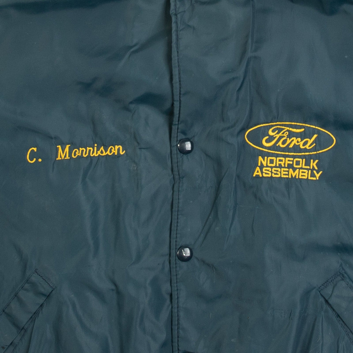 MEN'S VINTAGE 1980S FORD VARSITY BOMBER JACKET - X-LARGE