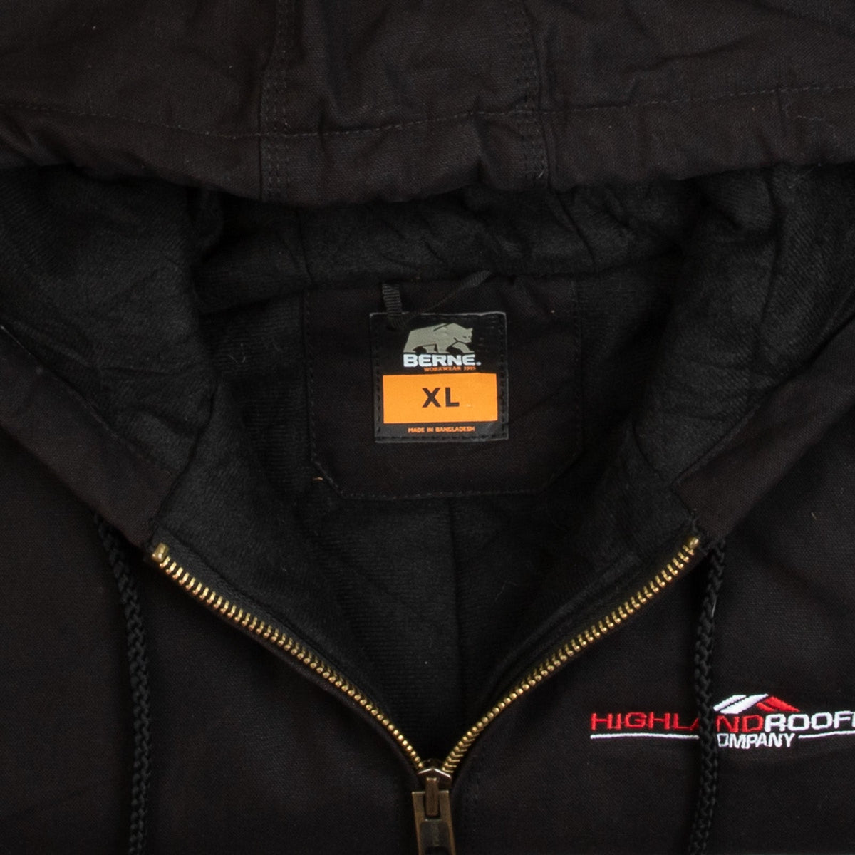 MEN'S VINTAGE 1990S HOODED WORKWEAR JACKET - X-LARGE