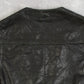 MEN'S VINTAGE 1990S LEATHER VEST JACKET - SMALL