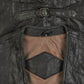 MEN'S VINTAGE 1990S LEATHER VEST JACKET - SMALL
