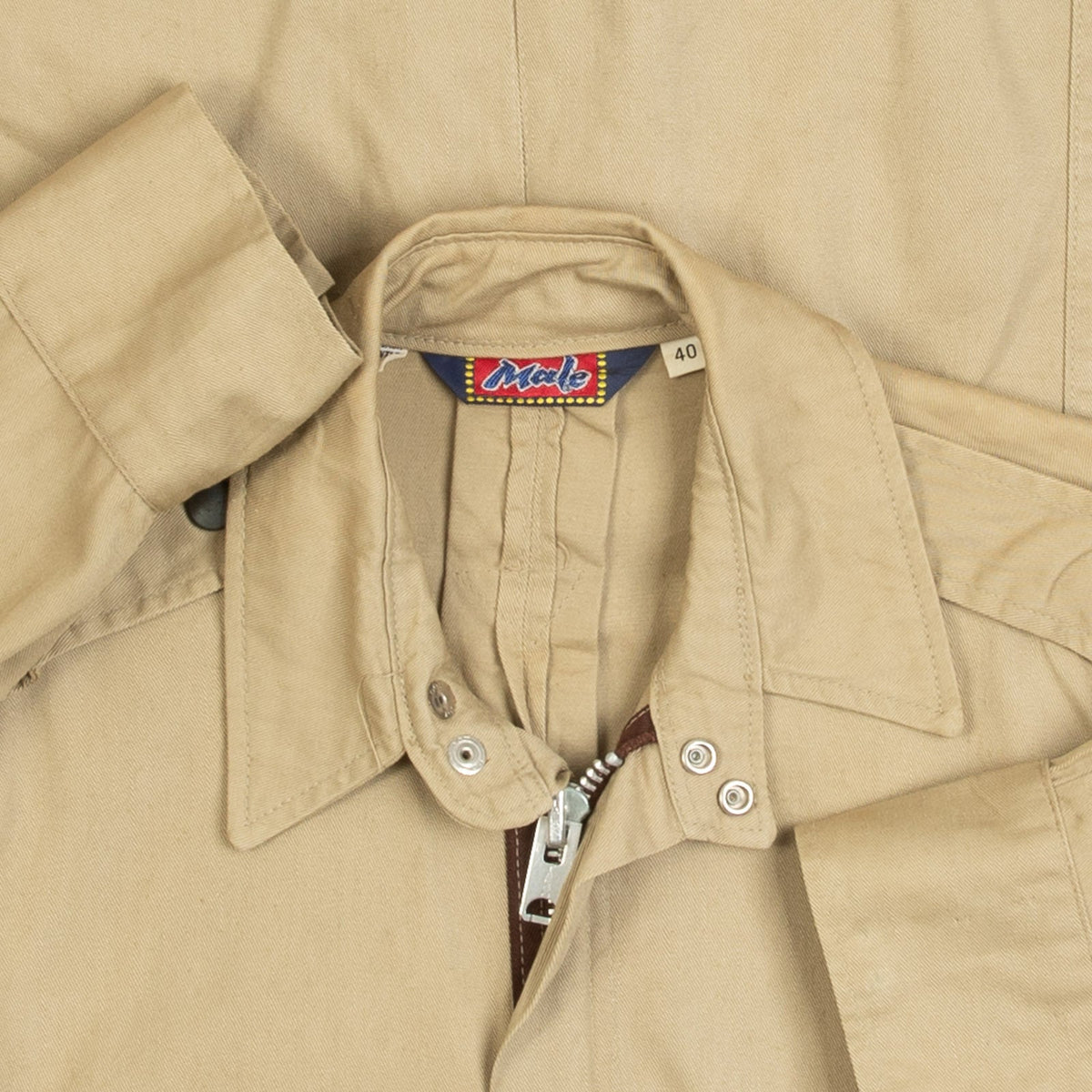 MEN'S VINTAGE 1980S UTILITY CARGO JACKET - MEDIUM