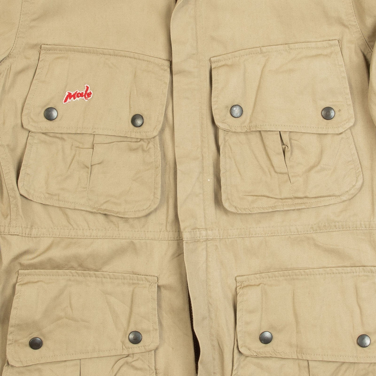 MEN'S VINTAGE 1980S UTILITY CARGO JACKET - MEDIUM
