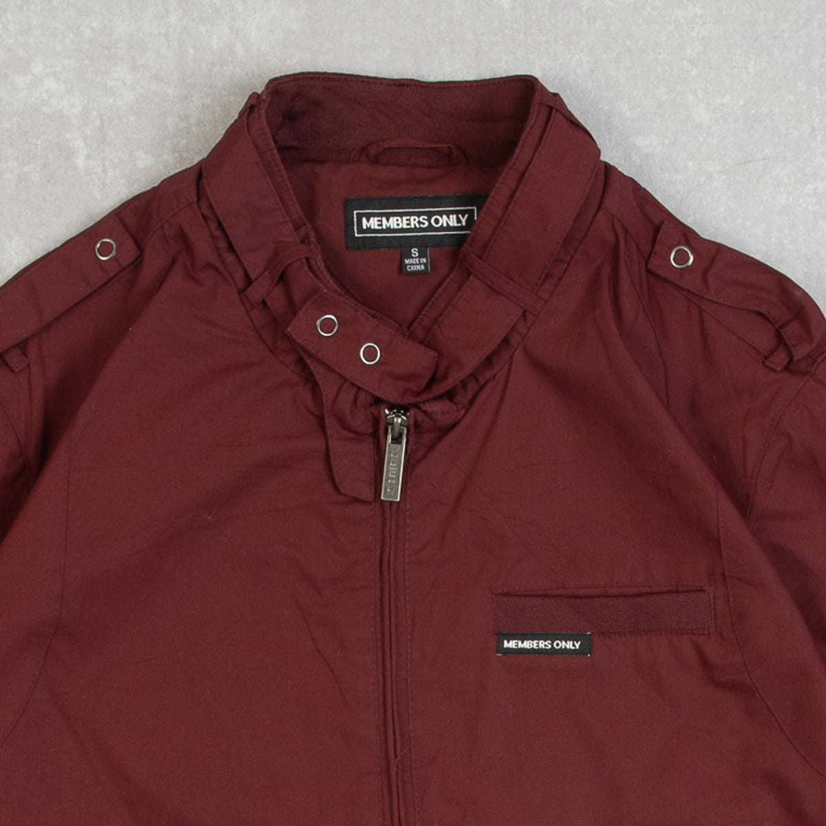 MEN'S VINTAGE MEMBERS ONLY UTILITY BOMBER JACKET - SMALL