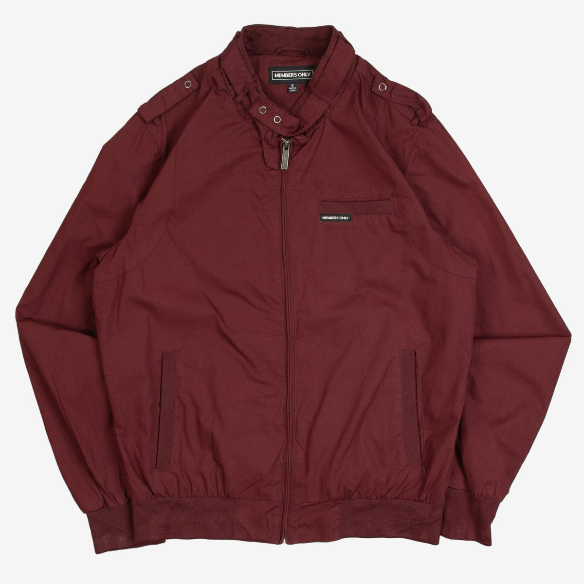 MEN'S VINTAGE MEMBERS ONLY UTILITY BOMBER JACKET - SMALL