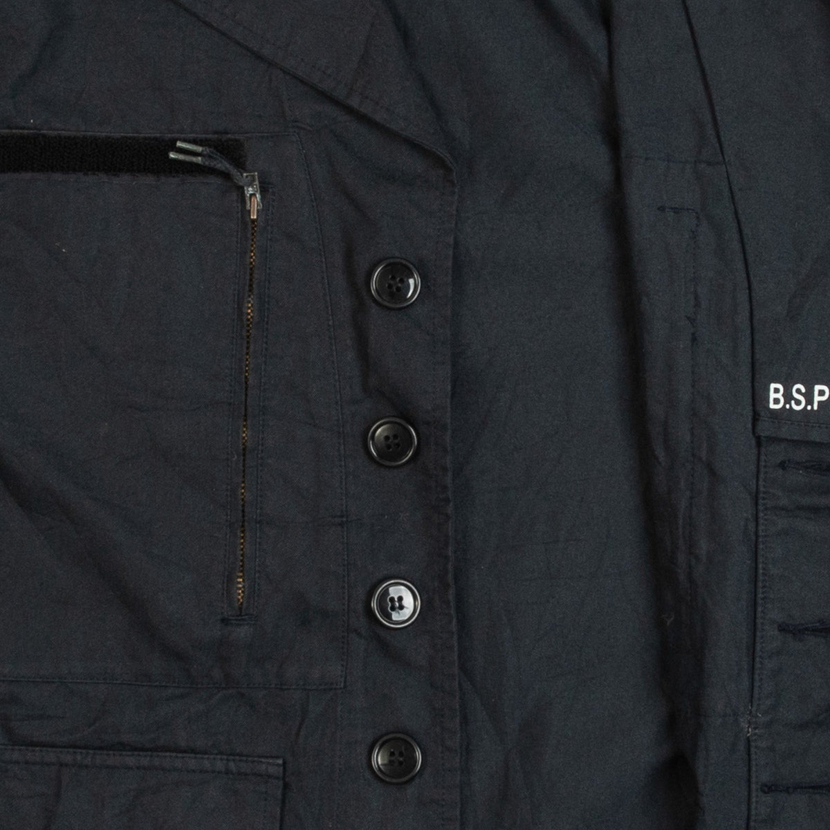 MEN'S VINTAGE 1970S UTILITY MILITARY JACKET - MEDIUM