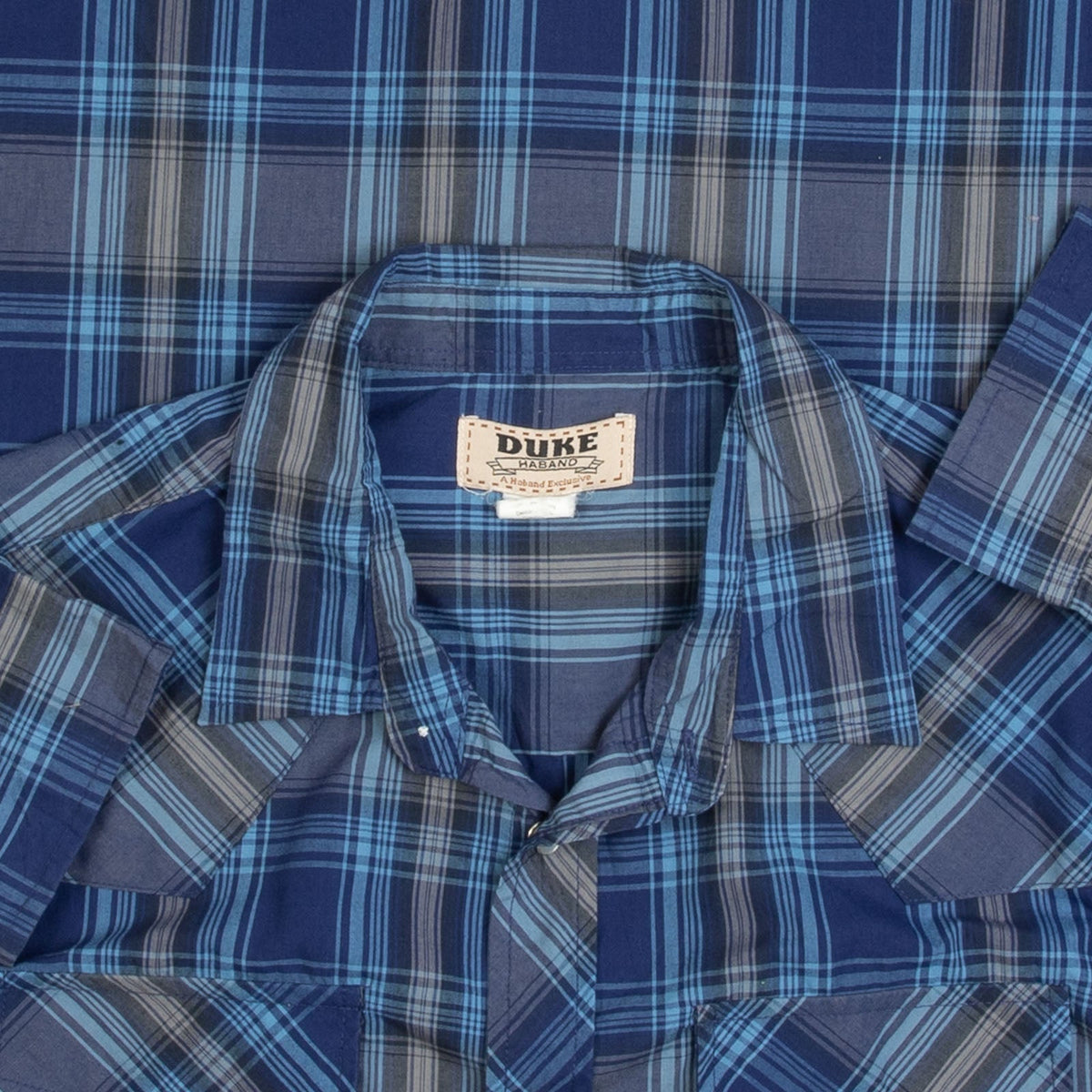 MEN'S VINTAGE 1990S CHECKED WESTERN SHIRT - LARGE