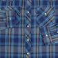 MEN'S VINTAGE 1990S CHECKED WESTERN SHIRT - LARGE