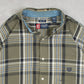 MEN'S VINTAGE CHAPS CHECKED LONG SLEEVE SHIRT - X-LARGE