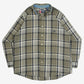 MEN'S VINTAGE CHAPS CHECKED LONG SLEEVE SHIRT - X-LARGE