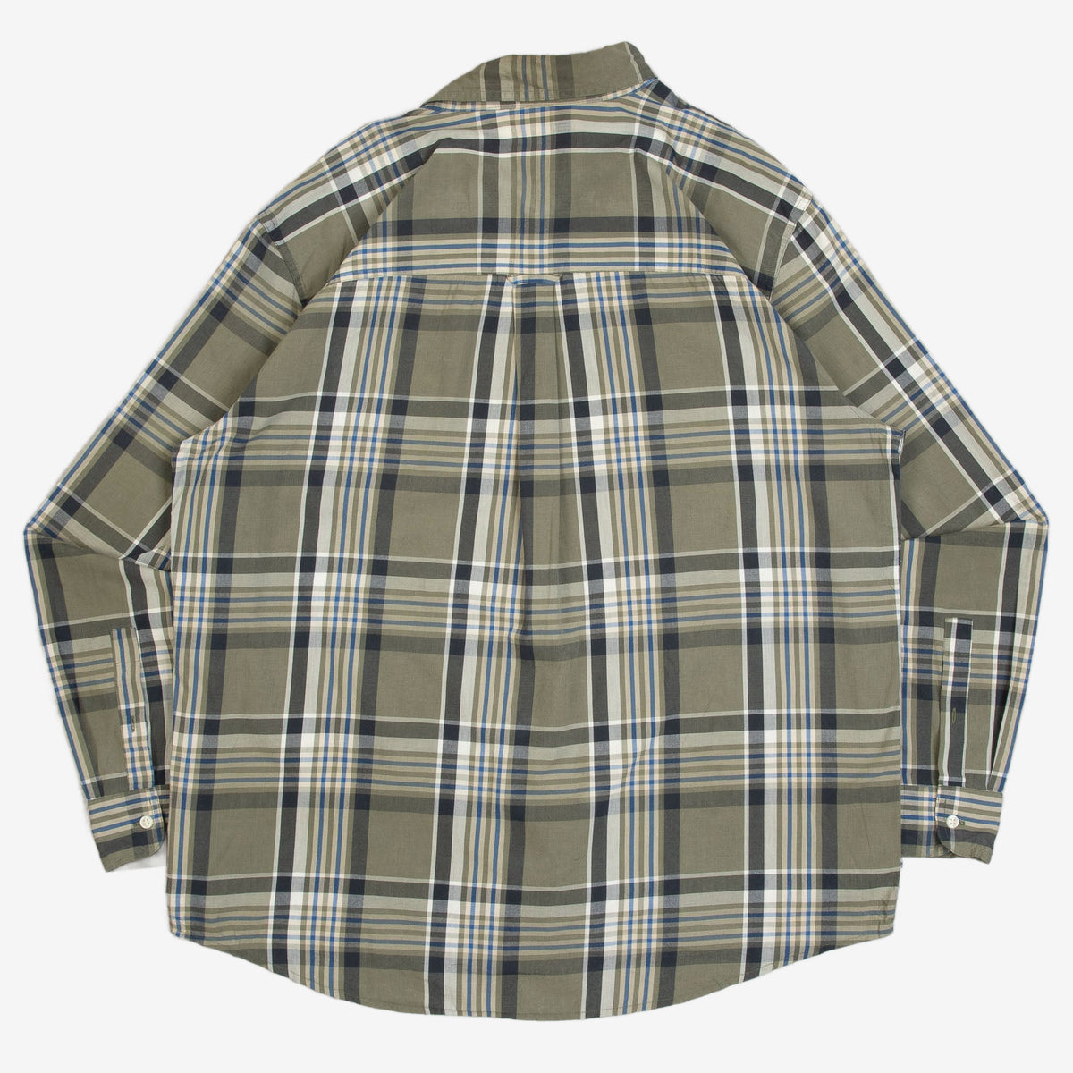 MEN'S VINTAGE CHAPS CHECKED LONG SLEEVE SHIRT - X-LARGE