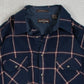 MEN'S VINTAGE 1990S WOOL STYLE CHECKED FLANNEL SHIRT - X-SMALL